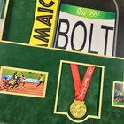 2016 Rio Olympics Usain Bolt Signed Jersey Framed Gold Medal Jsa
