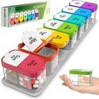 Extra Large Weekly Pill Organizer - Xl Daily Pill Box - 7 Day Am Pm Jumbo Pill 