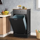 13 Gallons Tilt Out Trash Cabinet Free Standing Kitchen Trash Bin Cabinet Recycl