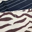 Pottery Barn Zebra Print Animal Print Cotton Shower Curtain Cream Brown