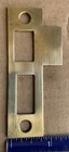 Antique vintage Door Strike Plate  Mortise  Striker  Keeper  Solid Brass  3-1 4 