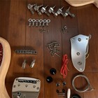 Unfinished Diy Electric Guitar Kit Solid Body Custom Red Turtle Shell Pickguard