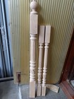 Solid Spiral Stair Balusters Newel Posts Carved Wood Spindles Balcony Staircase