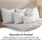 Miulee 24x24 Euro Pillow Inserts  Fluffy Down Inch  pack Of 2   White 