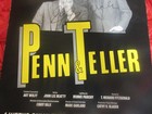 Original Penn   Teller Signed Colonial Theater 1988 Window Card Poster14x22 Rare
