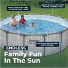 Bestway Steel Pro Max 18 x48  Round Above Ground Swimming Pool With Pump   Cover