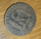 1855 France 5 Centimes Coin Napoleon Iii Era Antique Coin