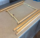 Embroidery cross Stitch Wooden Scroll Adjustable Frame 15  21  23  W 7  To 11  H