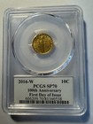 2016-w Mercury Dime Gold Centennial Pcgs Sp70 - 1 Of 250
