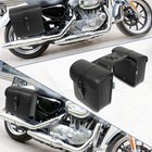 Motoforti Pair Universal Motorcycle Saddlebag Side Tool Bags Cycling Luggage
