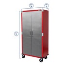 Seville Classics Ultrahd 2-door Rolling Storage Cabinet  36  W X 18  D X 72  H