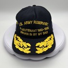 Vintage  1980s 1984 U s  Army Reservist Donald Hume Scrambled Eggs Hat Usa Made