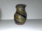 Bb Craig Signed Pottery Nc Blue Green Brown Swirl Catawba Valley Vintage Vase Ec