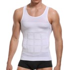 Mens Slimming Body Shaper Belly Chest Compression Vest Girdle T-shirt Tank Top