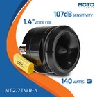 Prv Motorcycle Bullet Tweeter 2 75  Short Horn 140watt 4ohm Mt2 7twb-4 Neodymium