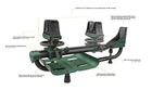 Caldwell Lead Sled Dft 2 Rifle Shooting Rest Adjustable 336677 - Black  Green