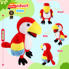 Animal Hand Puppets 11 Inch Bird Plush Toucan Owl Eagle Parrot 11 Inches