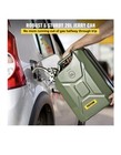 Steel Gas Can nato Style 5 Gal Jerry Can 20l Liter-steel-new 2 Pc  W-spout