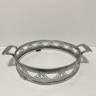 Vintage Early Pyrex Silver Plate Round Casserole Bowl Holder