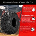 Set 2 25x11-10 Atv Tires 25x11x10 Utv Tires 6ply 25 11 10 All Terrain Mud Tires