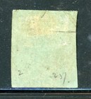 Trinidad 2 Sg2 Used 1851  1p  Purple Brn Britannia Unwmk Blued Paper Cv 90
