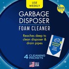 Glisten Garbage Disposer Cleaner  Lemon Scent Odor Eliminator  4 Packets