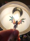 Handmade Enchanted Fairy Garden Miniature Crecent Moon Wing Fairy Nude 