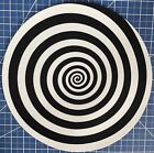 Spiral Illusion Turntable Slipmat For Vinyl Records Fits 12  Players Dj Slip Mat