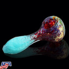 Premium 4inch Glass Pipe Tobacco Smoking Tube Gorgeous Bowl Handmade Spoon Pipe