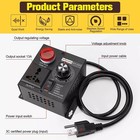 Ac 120v 220v 4000w Scr Motor Speed Controller Volt Regulator Thermostat Dimmer