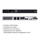 Or500lcdrm1u Smart App Lcd Ups  500va 300w  6 Outlets  Avr  1u Rackmount