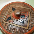 Vintage Wooden Trinket Box W  Lid Japan Deco Design Mcm