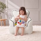 Heart-shaped Kids Faux Fur Bean Bag Chair  Cozy Lounger For Reading   Relaxing