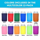 Tahoebay Blank Beer Can Cooler Sleeves  12-pack  Regular 12oz  Multicolor
