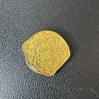 Spain Spanish Cob-style Gold-colored Irregular Coin Shield Cross Uncert Ungrad