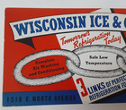 1938 Wisconsin Ice And Coal Company 6  Inch Ink Blotter 3 Links Of Refrigeration