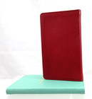 Address Book Leather Pocket Size 3x5  Soft Cover Graphic Image  40 Cranberry
