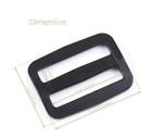 1 Inch Black Plastic Mouth Tri-glide Slide For Diy Backpack Luggage Strap