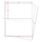 8 5x5 5 Half Sheet Shipping Labels Self Adhesive Sticker Laser   Inkjet Printers