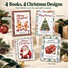 Christmas Gift Card Booklet 5x7in Spiral Bound 10 Page Diy Gift Card Book 4 Pack