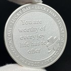 Lucky Coin Four Leaf Clover Silver Coin Collectibles Decorative Token Medal Gift