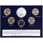 2014 Annual Uncirculated Dollar 6 Coin Set Silver Eagle Sacagawea Presidential