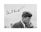 John F Kennedy 8x10 Photo Signed Smoking Jfk Cool President