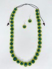 Handmade Tagua Nut Set Necklace And Earrings 