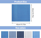 5 Pcs Cotton Handkerchiefs Men Classic Pocket Square Soft Hanky 15 8x15 8 5color