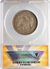 1876 Seated Liberty Half Dollar 50c Anacs Vg10 Very Good Details Scratch  Clean