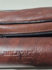 Vintage Belfont Brass Leather Wrapped 25x30mm Spyglass Telescope W  Case     Made