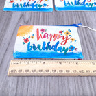 Natural Life Happy Birthday Boho Recycled Coin Purse Gift Pouches 4x3 Lot Of 5