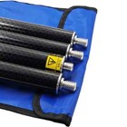 New Gps Rtk Pole 1 8m Carbon Fibre Survey Poles Gps Surveying With Blue Bags
