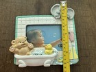 Rare Burnes Of Boston 3 5   x5    Picture Frame Baby Bath Time Bear Duck Elephant 
